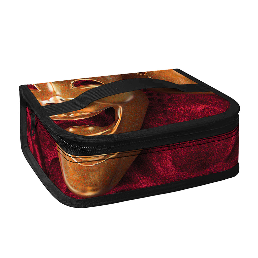 Comedy And Tragedy Theater Masks Print Small Lunch Bag