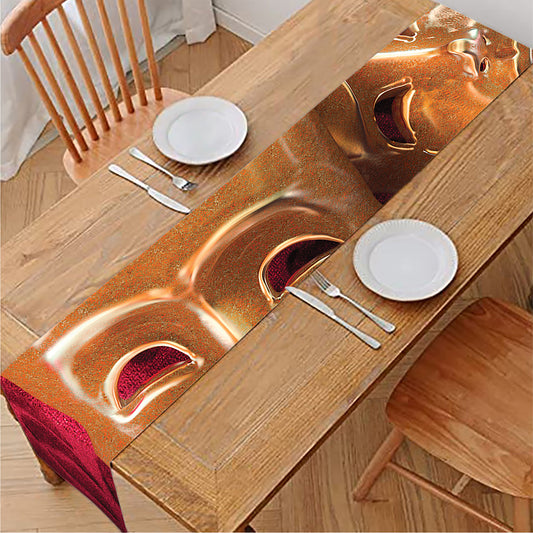 Comedy And Tragedy Theater Masks Print Table Runner