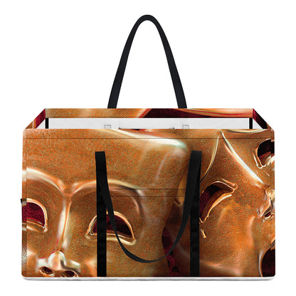 Comedy And Tragedy Theater Masks Print Utility Tote Bag