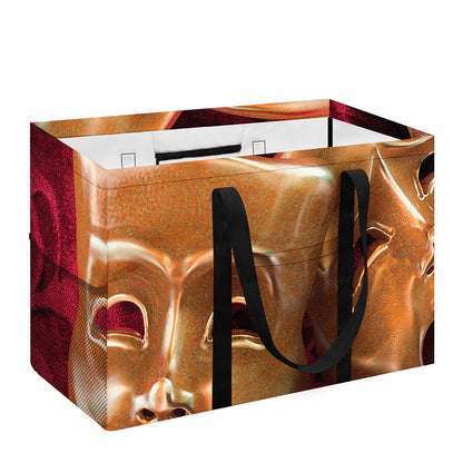 Comedy And Tragedy Theater Masks Print Utility Tote Bag
