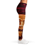 Comedy And Tragedy Theater Masks Print Women's Leggings