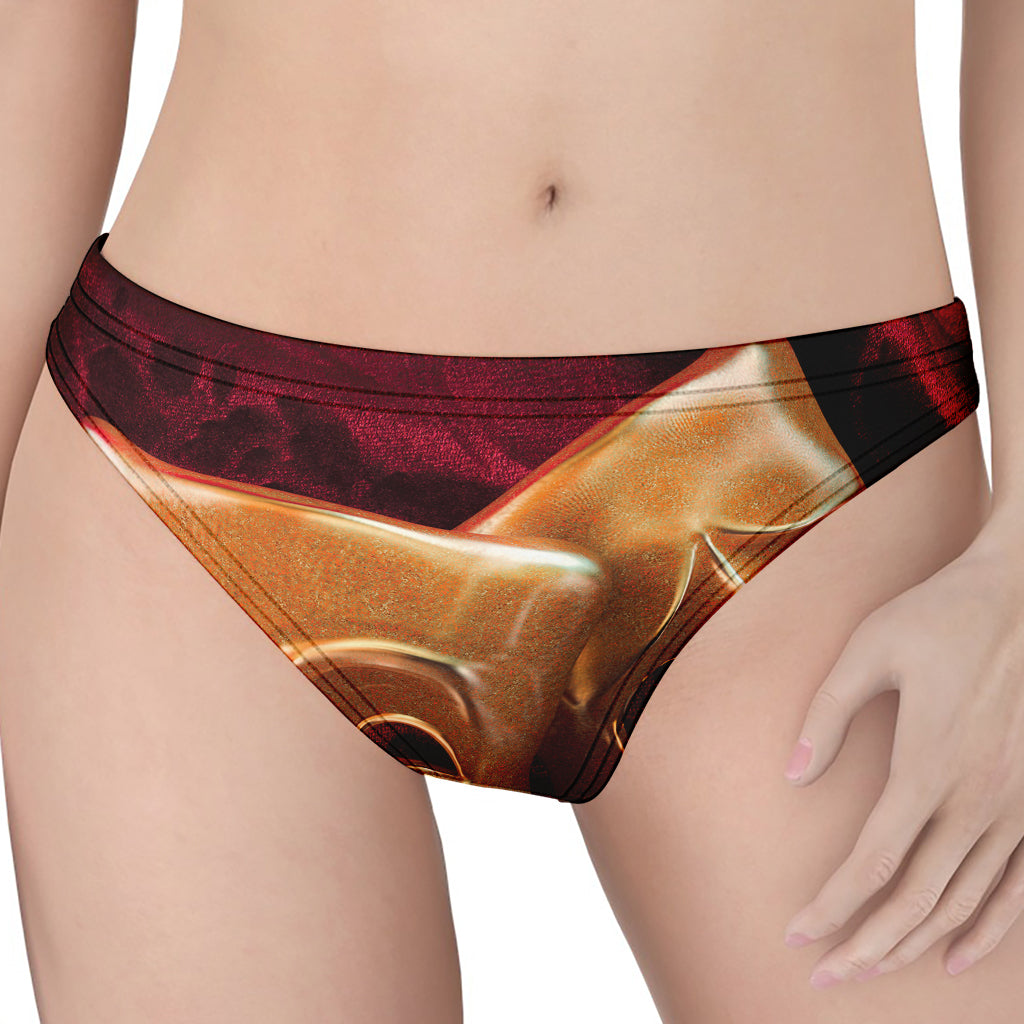 Comedy And Tragedy Theater Masks Print Women's Thong