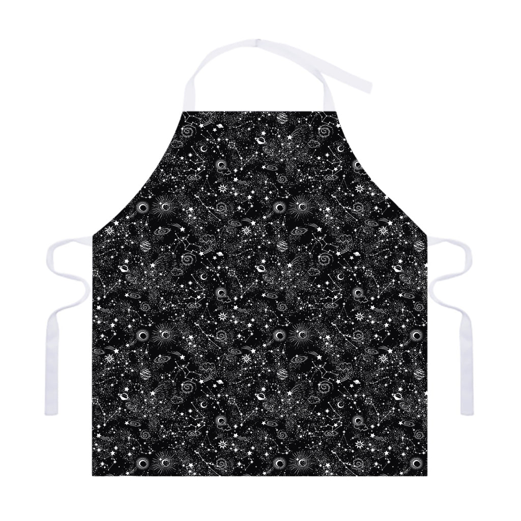 Constellation Galaxy Pattern Print Adjustable Apron