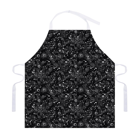 Constellation Galaxy Pattern Print Adjustable Apron
