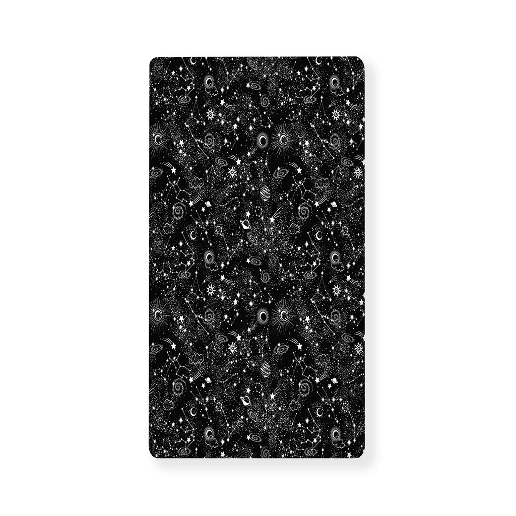 Constellation Galaxy Pattern Print Baby Crib Sheet