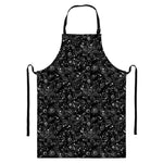 Constellation Galaxy Pattern Print Bib Apron With Pocket