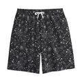Constellation Galaxy Pattern Print Cotton Shorts