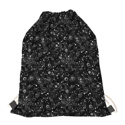 Constellation Galaxy Pattern Print Drawstring Bag