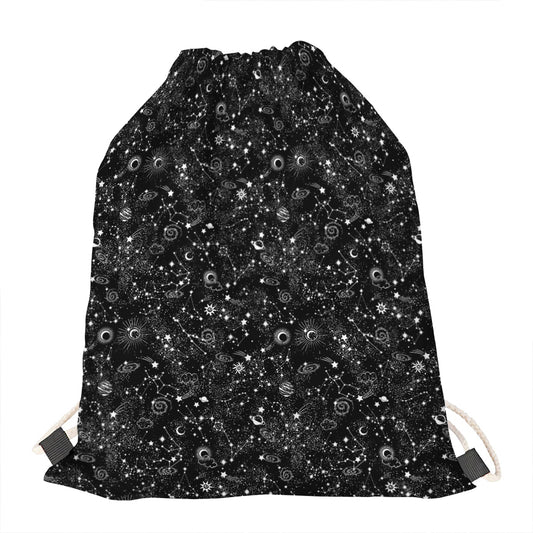 Constellation Galaxy Pattern Print Drawstring Bag