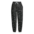 Constellation Galaxy Pattern Print Fleece Lined Knit Pants