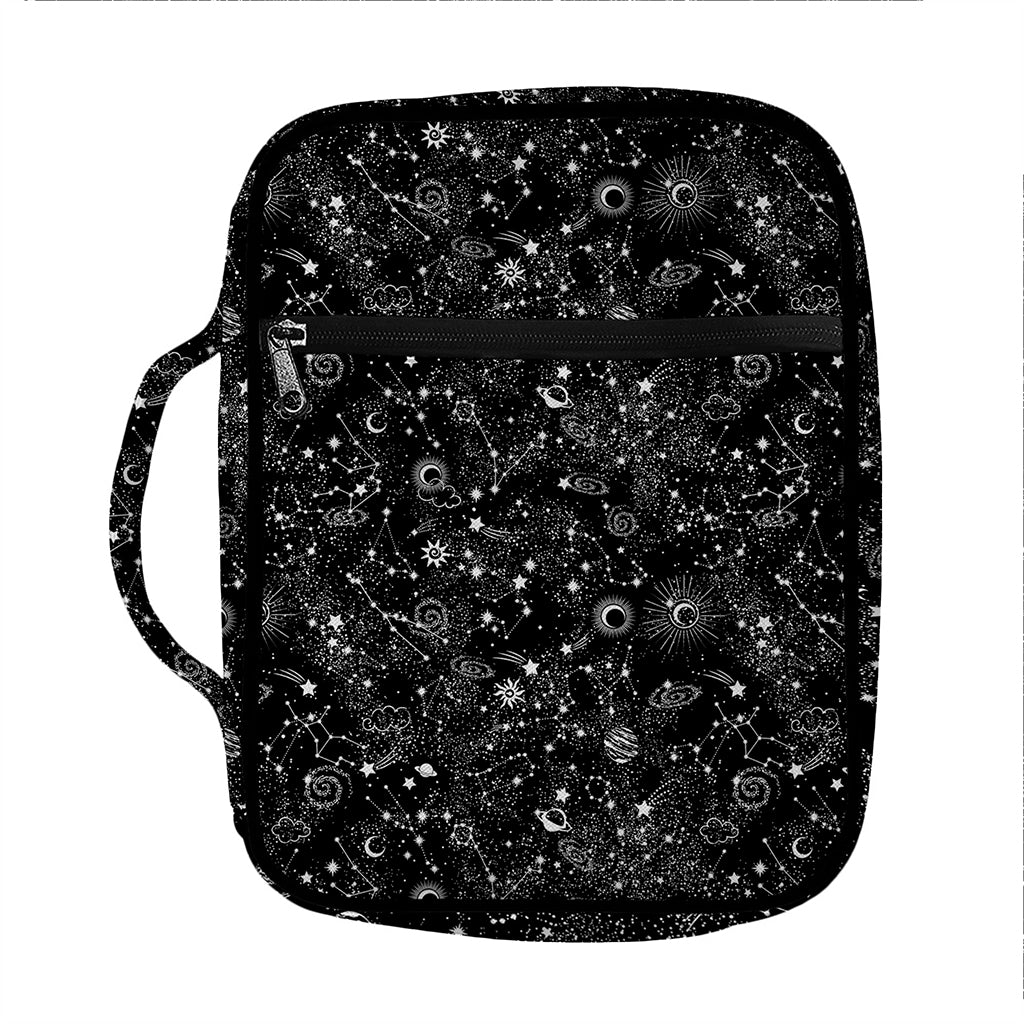 Constellation Galaxy Pattern Print Front Pocket Bible Bag