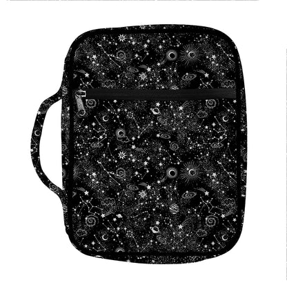 Constellation Galaxy Pattern Print Front Pocket Bible Bag
