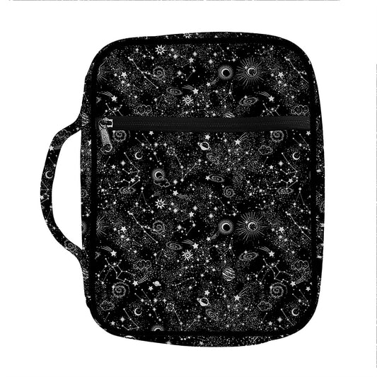 Constellation Galaxy Pattern Print Front Pocket Bible Bag