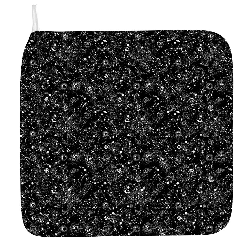 Constellation Galaxy Pattern Print Hand Towel