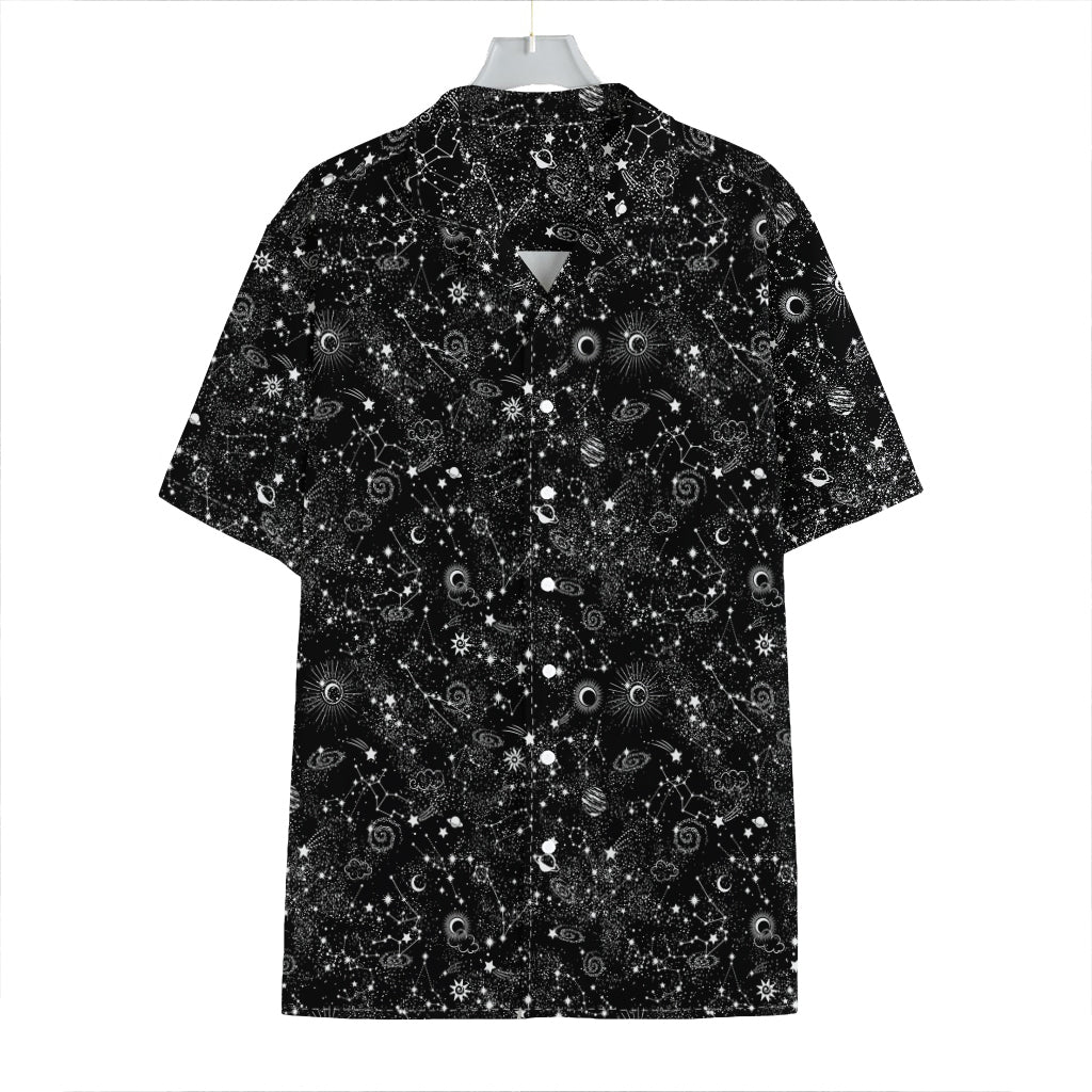 Constellation Galaxy Pattern Print Hawaiian Shirt