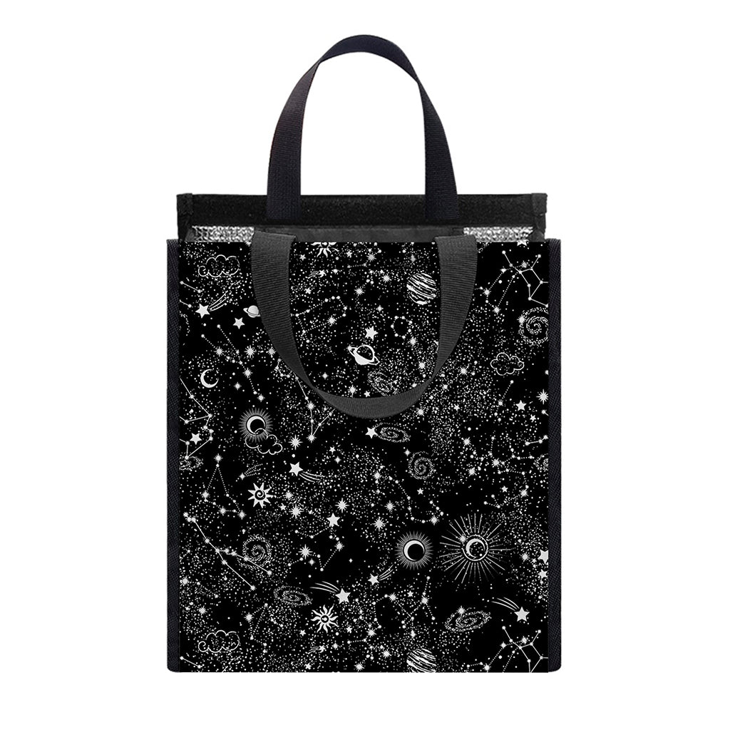 Constellation Galaxy Pattern Print Insulated Lunch Tote