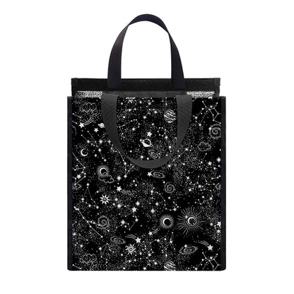 Constellation Galaxy Pattern Print Insulated Lunch Tote
