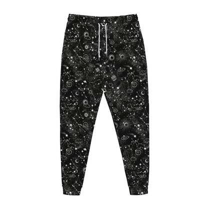 Constellation Galaxy Pattern Print Jogger Pants