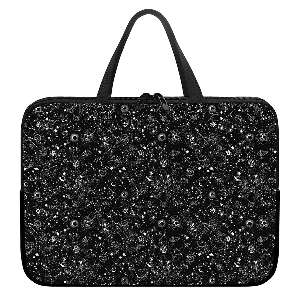 Constellation Galaxy Pattern Print Laptop Sleeve With Handle