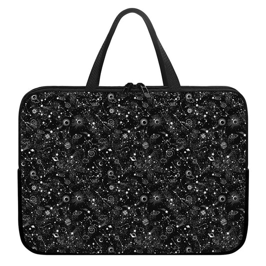 Constellation Galaxy Pattern Print Laptop Sleeve With Handle