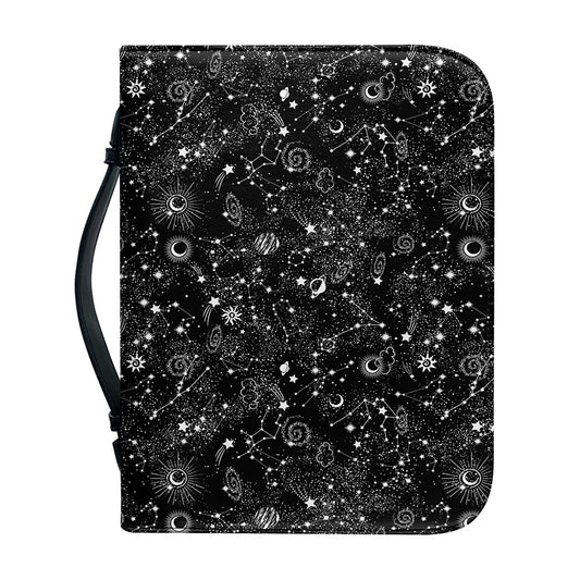 Constellation Galaxy Pattern Print Leather Bible Cover