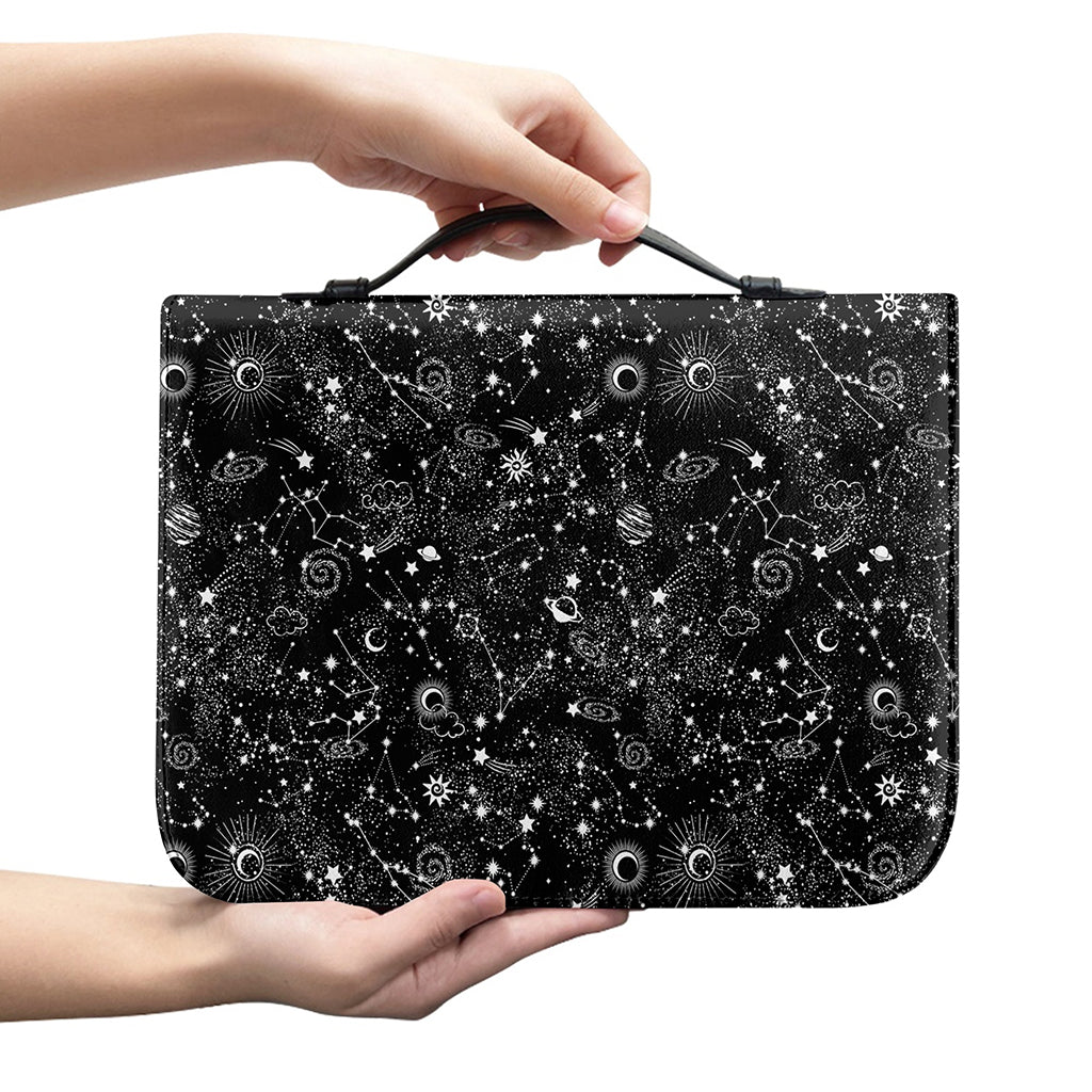 Constellation Galaxy Pattern Print Leather Bible Cover