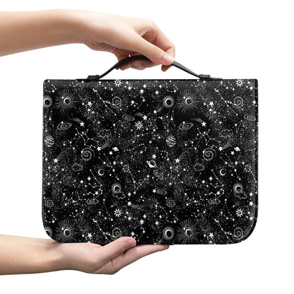 Constellation Galaxy Pattern Print Leather Bible Cover