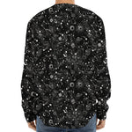 Constellation Galaxy Pattern Print Long Sleeve Baseball Jersey