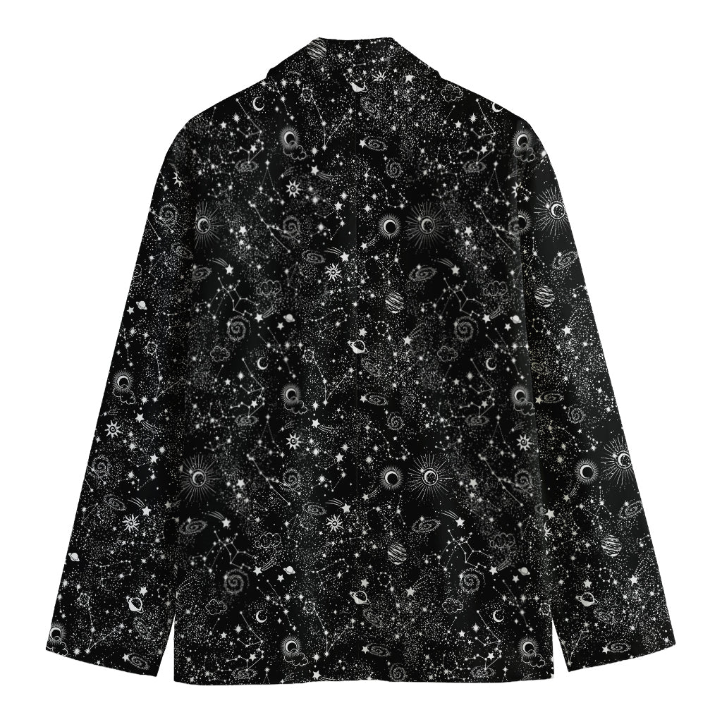 Constellation Galaxy Pattern Print Men's Blazer