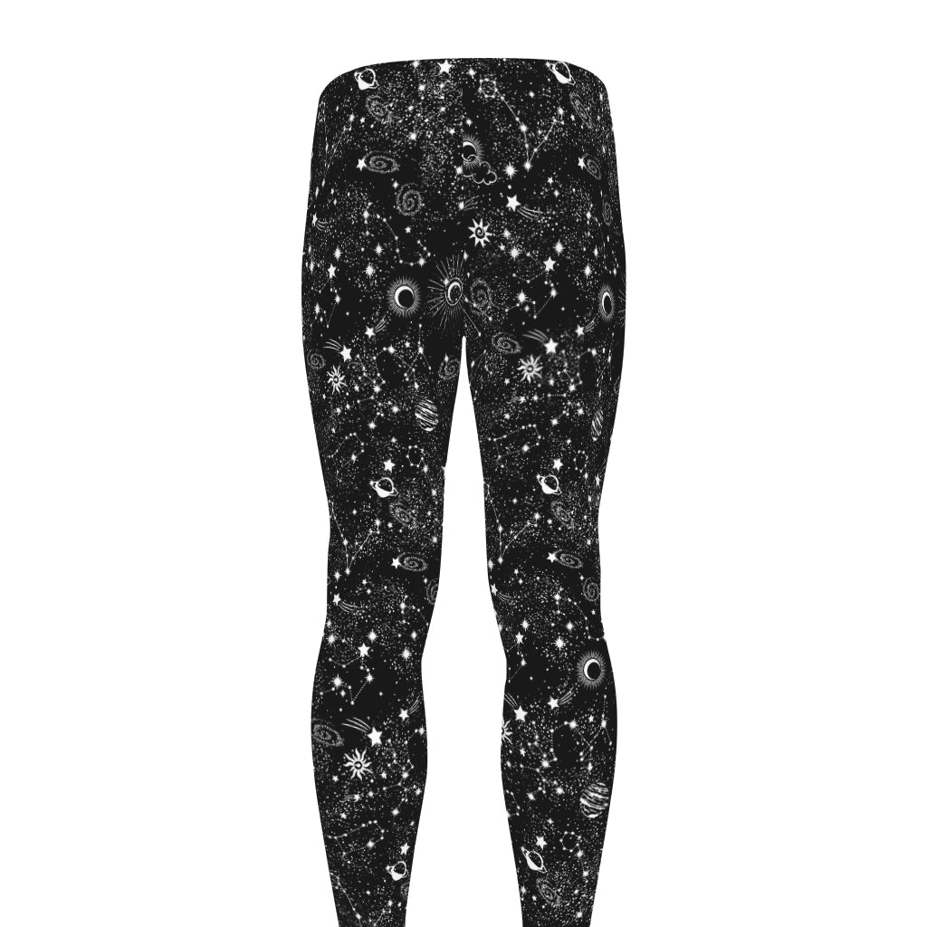 Constellation Galaxy Pattern Print Men's leggings