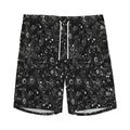 Constellation Galaxy Pattern Print Men's Athletic Shorts