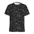 Constellation Galaxy Pattern Print Men's Athletic T-Shirt