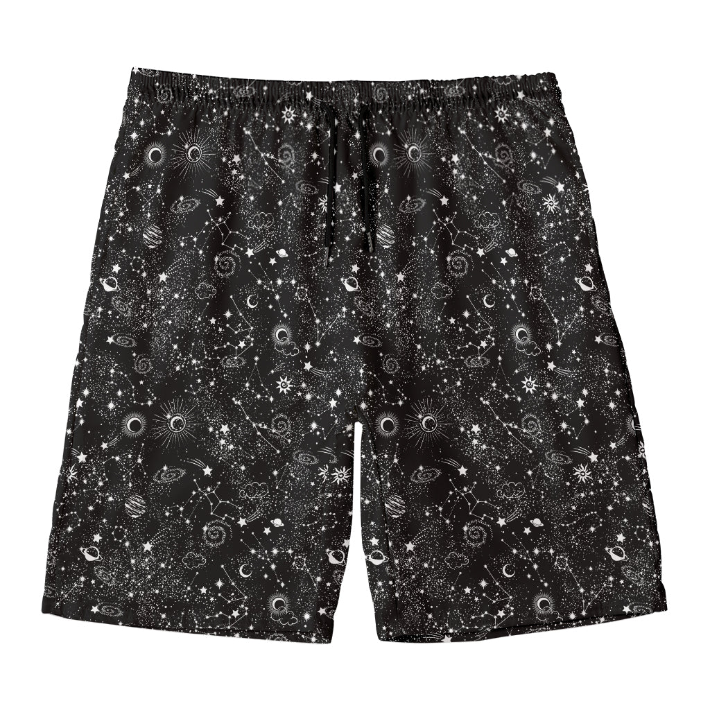 Constellation Galaxy Pattern Print Men's Swim Trunks