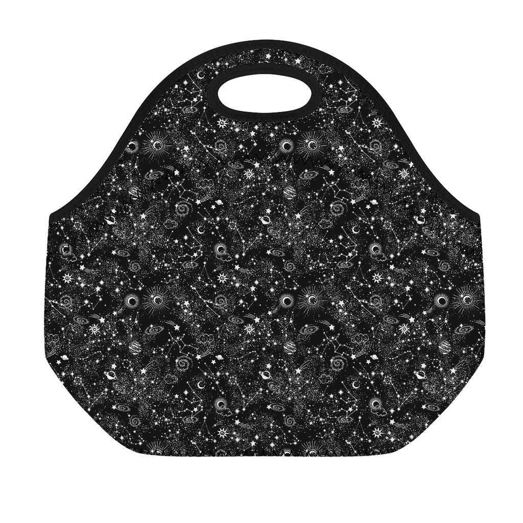 Constellation Galaxy Pattern Print Neoprene Lunch Bag