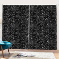 Constellation Galaxy Pattern Print Pencil Pleat Curtains