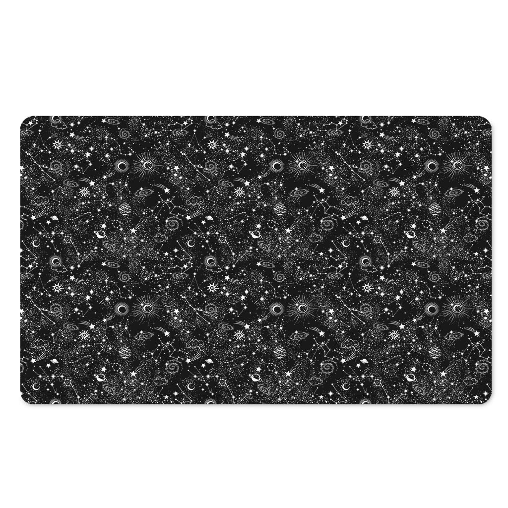Constellation Galaxy Pattern Print Polyester Doormat