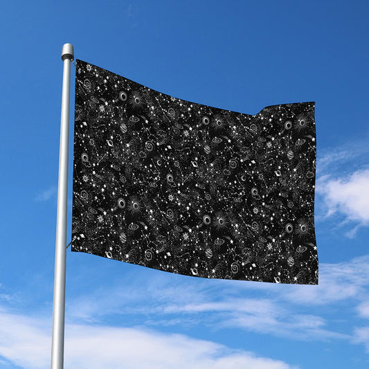 Constellation Galaxy Pattern Print Polyester Flag