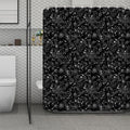 Constellation Galaxy Pattern Print Polyester Shower Curtain