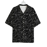Constellation Galaxy Pattern Print Rayon Hawaiian Shirt