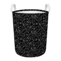Constellation Galaxy Pattern Print Round Laundry Basket