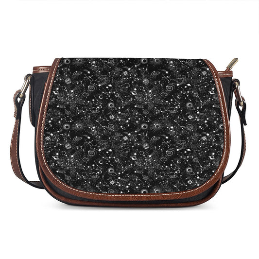 Constellation Galaxy Pattern Print Saddle Bag