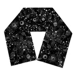 Constellation Galaxy Pattern Print Scarf