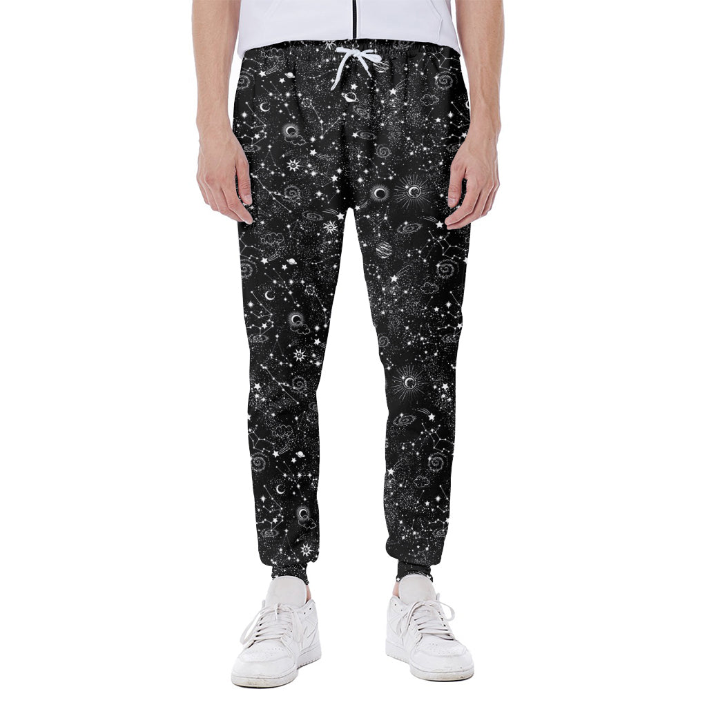 Constellation Galaxy Pattern Print Scuba Joggers
