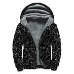Constellation Galaxy Pattern Print Sherpa Lined Zip Up Hoodie
