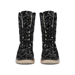 Constellation Galaxy Pattern Print Winter Boots
