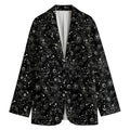Constellation Galaxy Pattern Print Women's Blazer