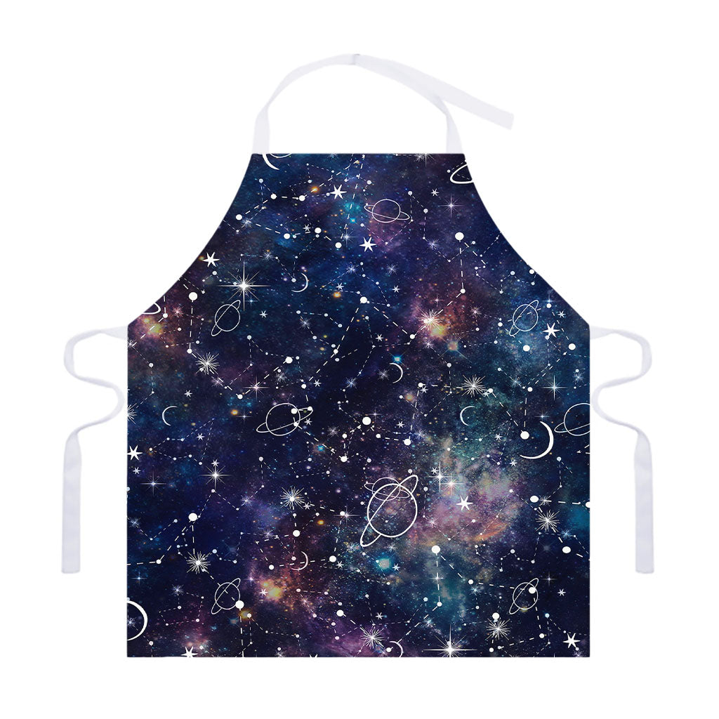 Constellation Galaxy Space Print Adjustable Apron
