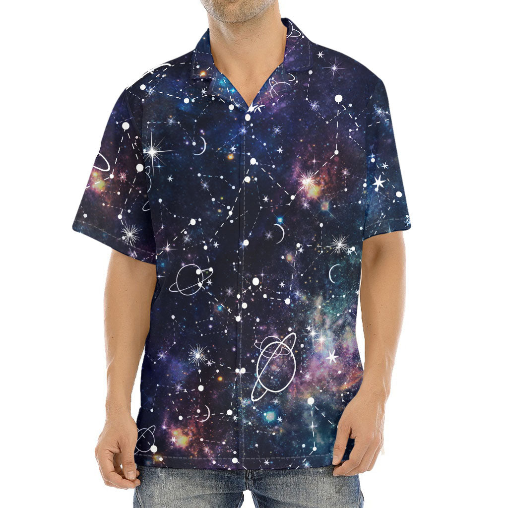 Constellation Galaxy Space Print Aloha Shirt