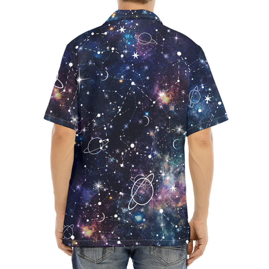 Constellation Galaxy Space Print Aloha Shirt