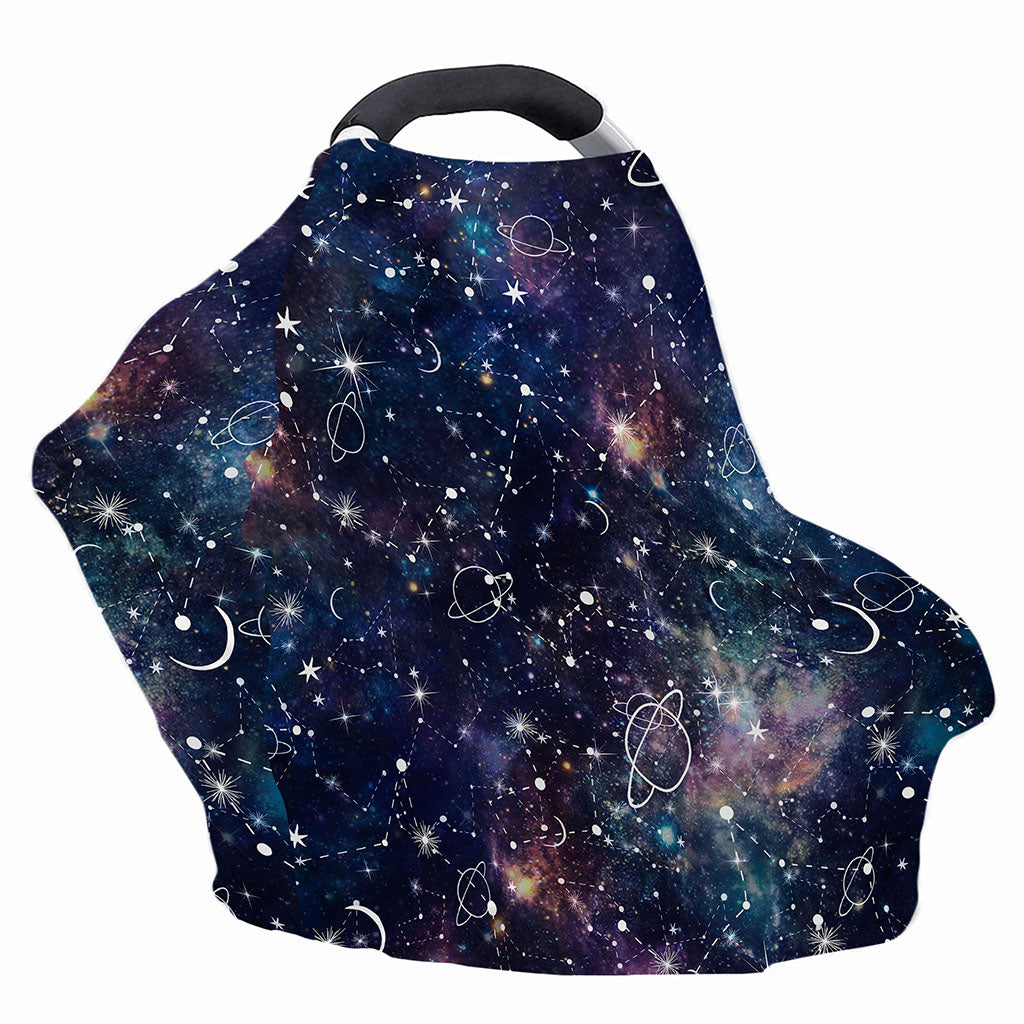 Constellation Galaxy Space Print Baby Seat Cover